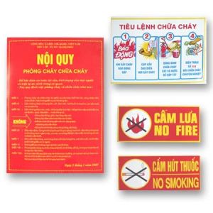 Bảng Tiêu Lệnh Chữa Cháy Chuyên Dụng - PCC0018