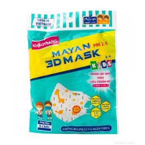 Khẩu Trang Trẻ Em Mayan 3D Mask Hoa Văn (5 cái) - BVH0114