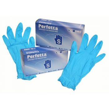 Găng tay y tế Perfetta màu xanh chất lượng cao

