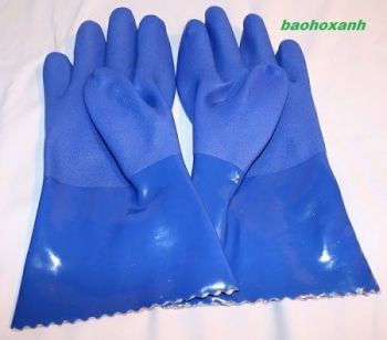 Găng tay cao su màu xanh chống dầu và axit Usafety Mỹ GPS0024