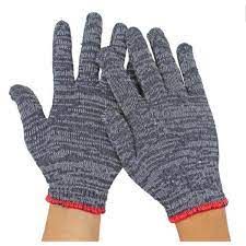 Găng tay len bảo hộ màu xám